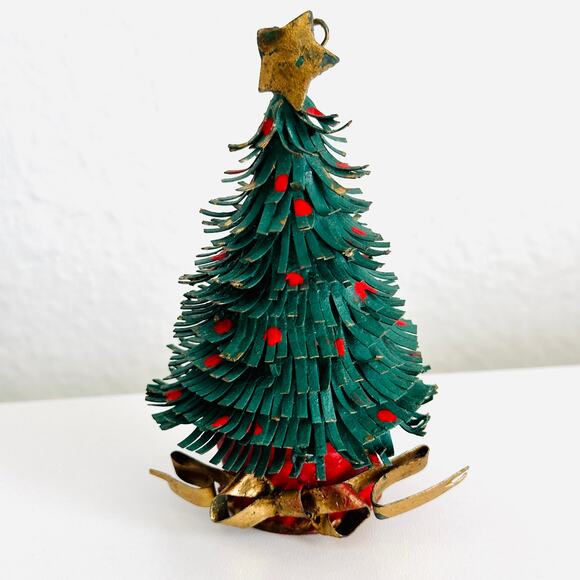 Vintage Victorian Metal Christmas Tree Ornament, Christmas Ornament - Picture 1 of 8